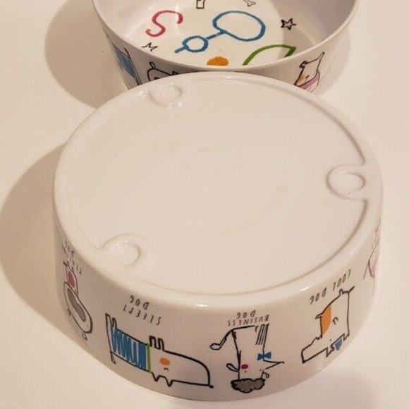 Cute Dog Food Water Bowls Dish Set For Small dog breed cats - Picture 2 of 5